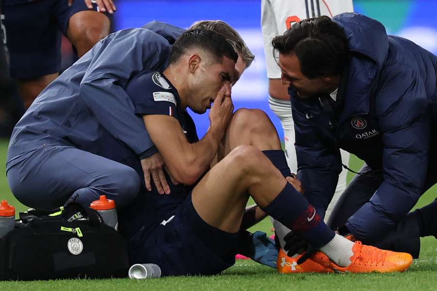 Hakimi suffered an injury in early November Hakimi suffered an injury in early November