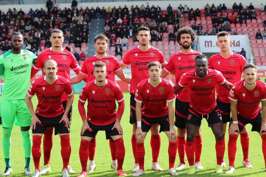 A equipa do Penafiel para a partida com o Alverca