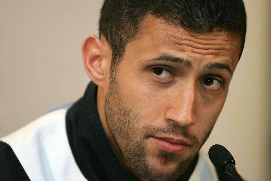 Brahim Hemdani en tant que joueur de l'OM en 2004.