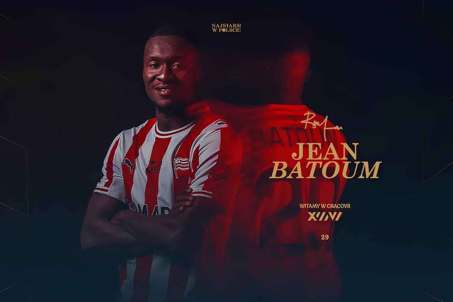 Jean Batoum nowym piłkarzem Cracovii, kameruński napastnik z dwuipółletnią umową