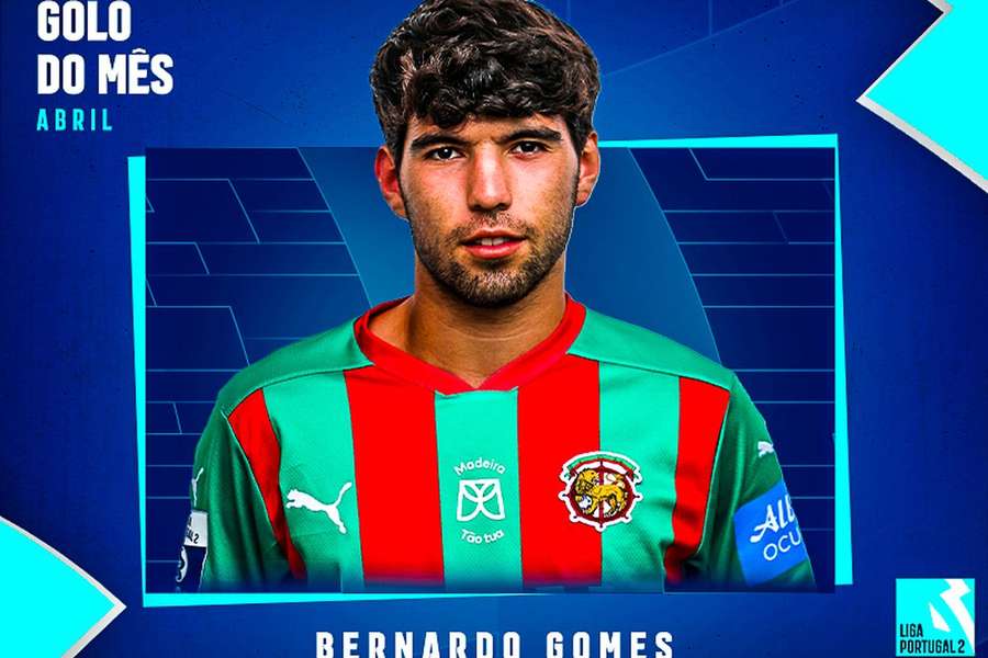 Bernardo Gomes distinguido pelo golo marcado ao Feirense