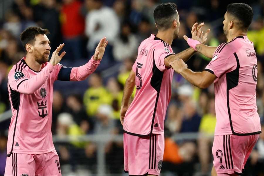 Messi e Suárez comandaram reação do Inter Miami em Nashville