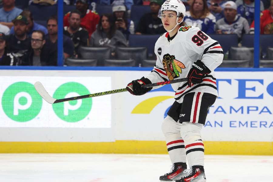 NHL roundup Brilliant Bedard leads Blackhawks over Lightning, Bruins