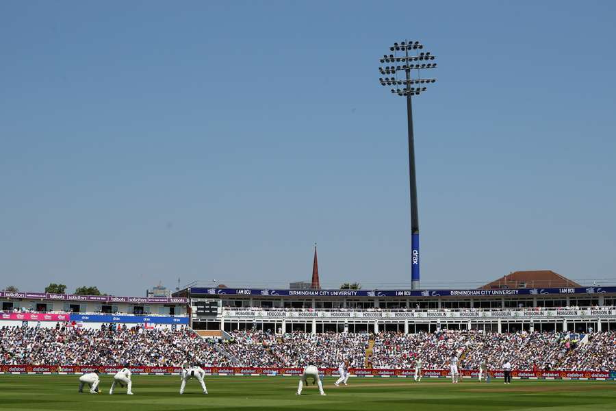 There was not a cloud in the sky during the opening day of the first Test