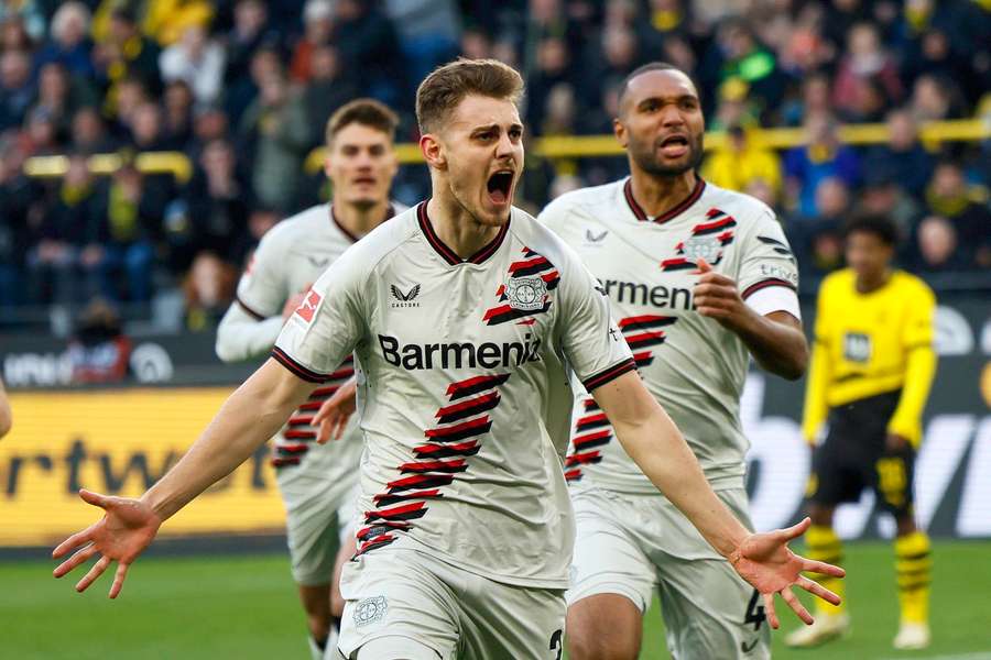 Josip Stanisic erzielte am vergangnenen Wochenende den späten 1:1-Ausgleich gegen Dortmund.