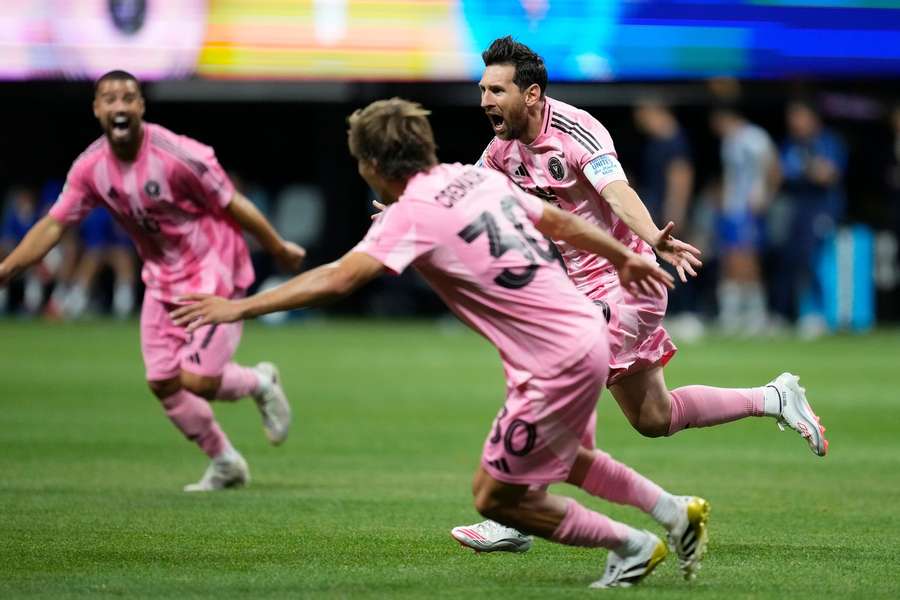 Messi bejubelt seinen Siegtreffer