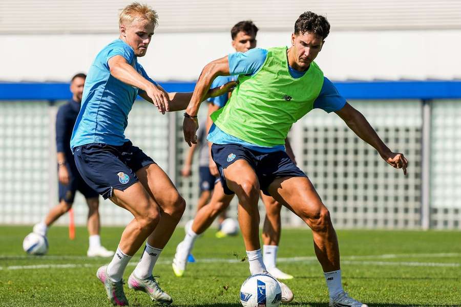 Froholdt em treino do FC Porto