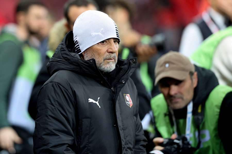 Sampaoli, en su debut como técnico del Rennes.