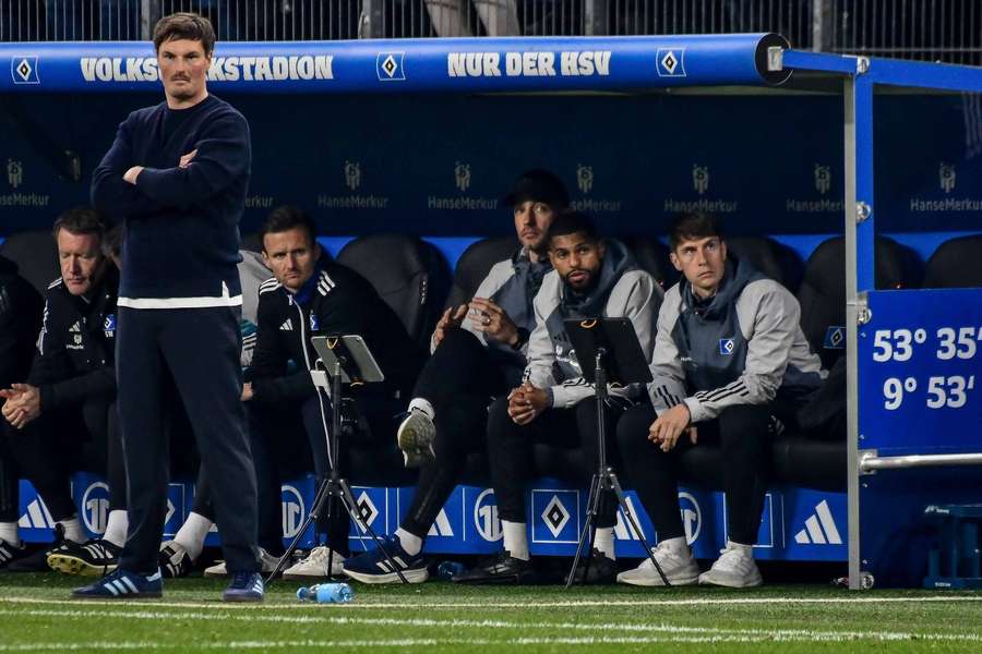 HSV-Trainer Polzin war sichtlich bedient mit der Niederlage.