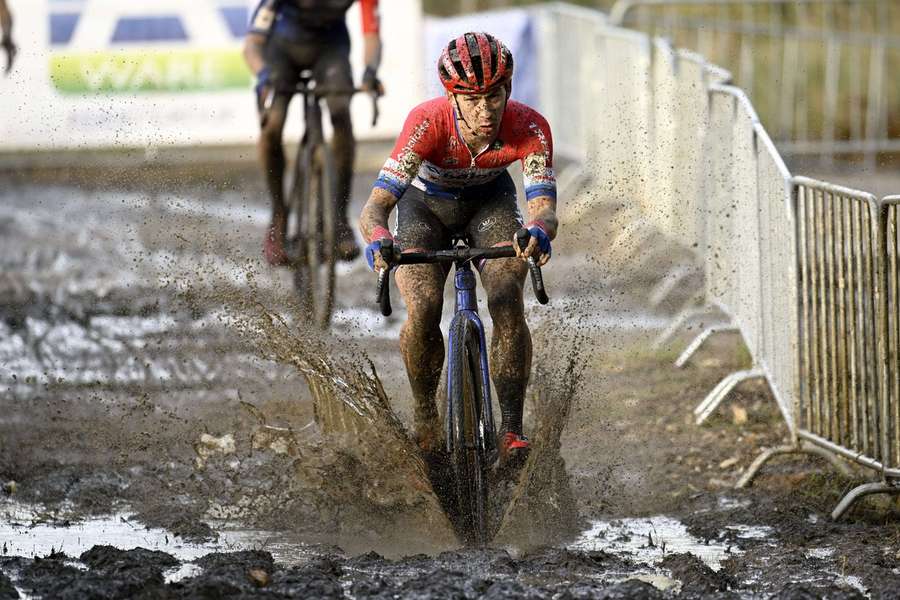 Lars van der Haar in actie in Maasmechelen