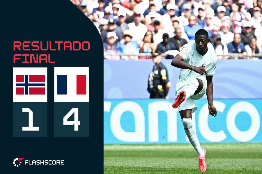 Dembélé apontou um hat-trick em 32 minutos
