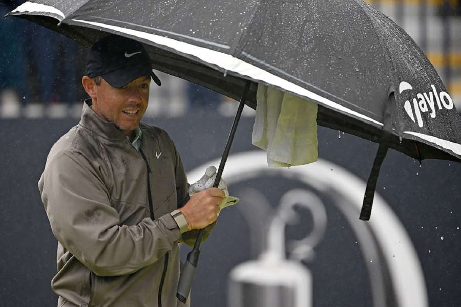 Rory McIlroy in de Engelse regen