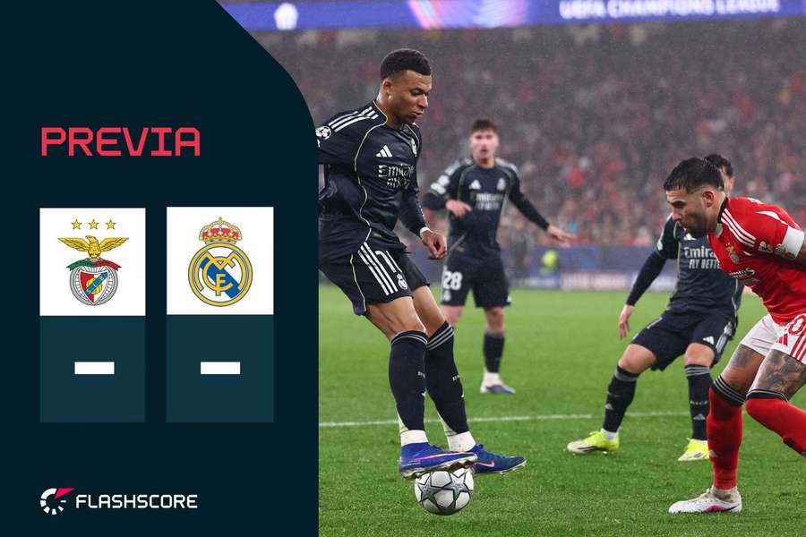 El Benfica-Real Madrid, en directo en Flashscore El Benfica-Real Madrid, en directo en Flashscore
