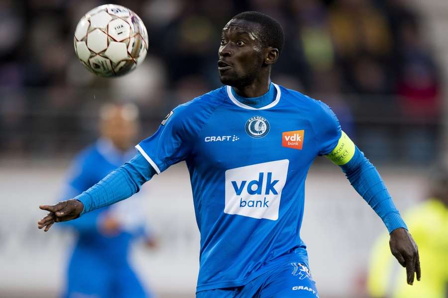 Nana Asare in actie voor Gent