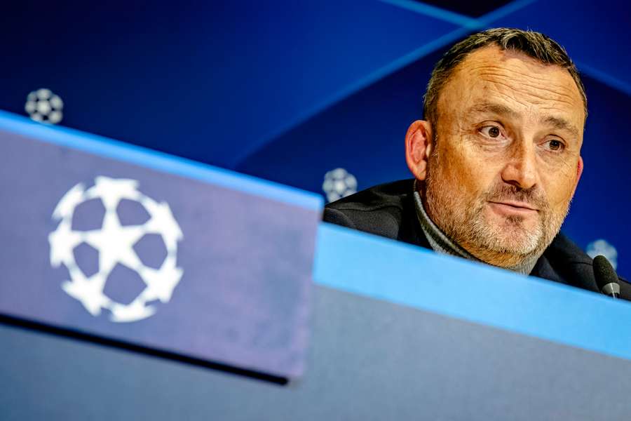 Franck Haise en conférence de presse.