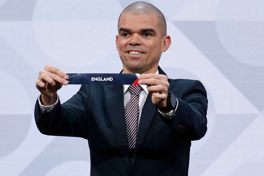 Former player and draw ambassador Pepe draws England
