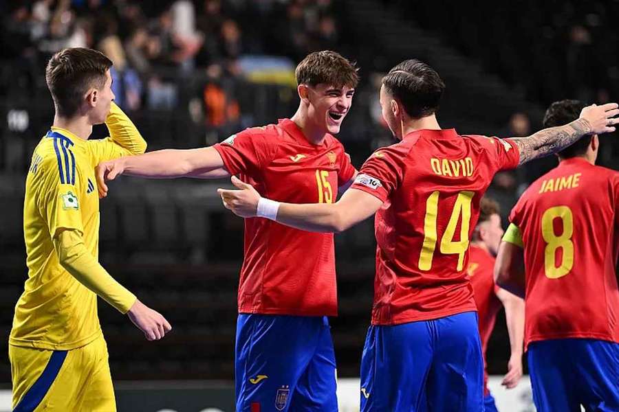 Espanha supera Ucrânia e apura-se para a final do Europeu de futsal de sub-19