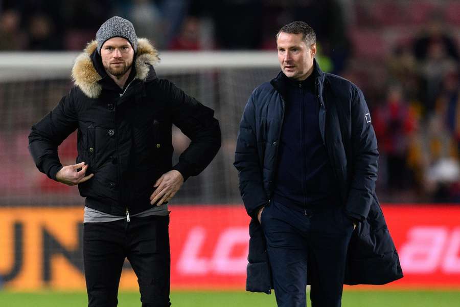 Ondřej Čelůstka po boku Briana Priskeho během působení ve Spartě.