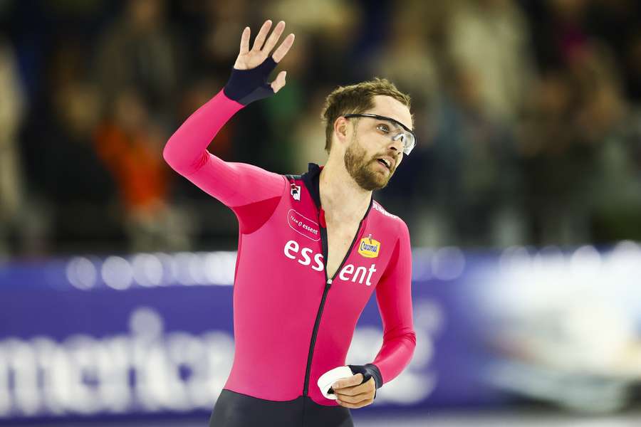 Chris Huizinga reed een snelle tijd op de 5000 meter in Thialf