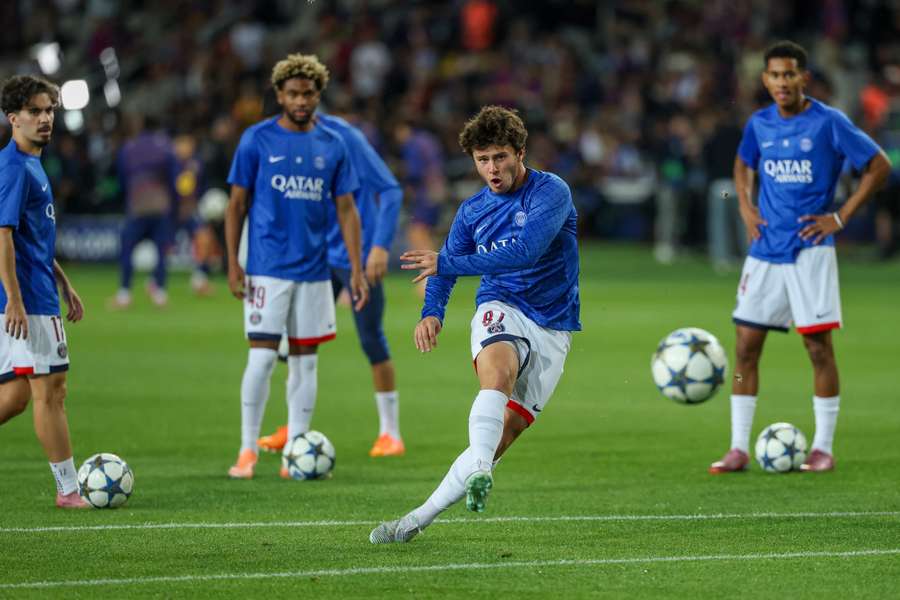 Joao Neves à l'entraînement.