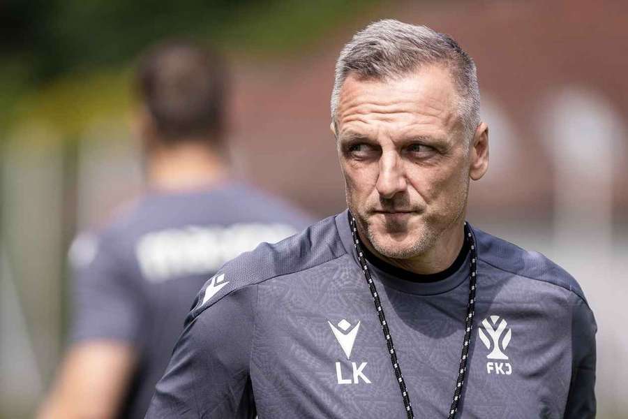Trenér Jablonce Luboš Kozel. Trenér Jablonce Luboš Kozel.