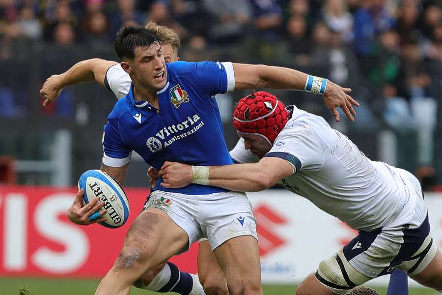 Menoncello (L) has been voted the best Six Nations player