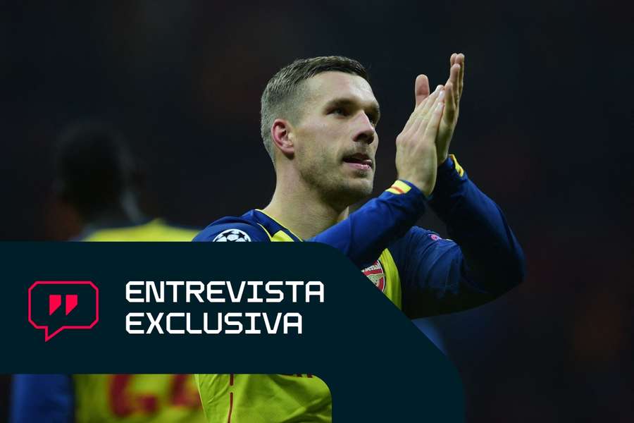 Lukas Podolski coincidió en el Arsenal con Mikel Arteta