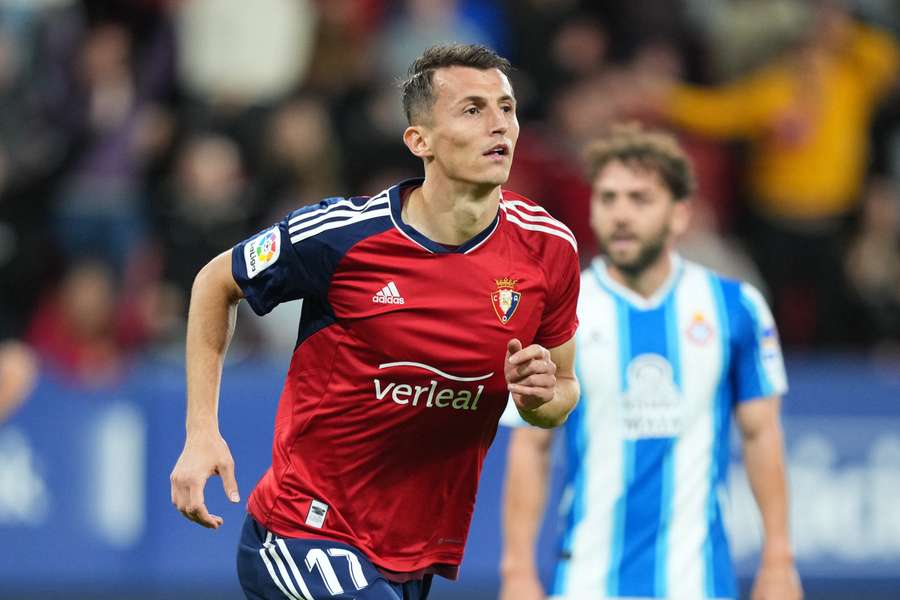 Ante Budimir was Osasuna's lone scorer