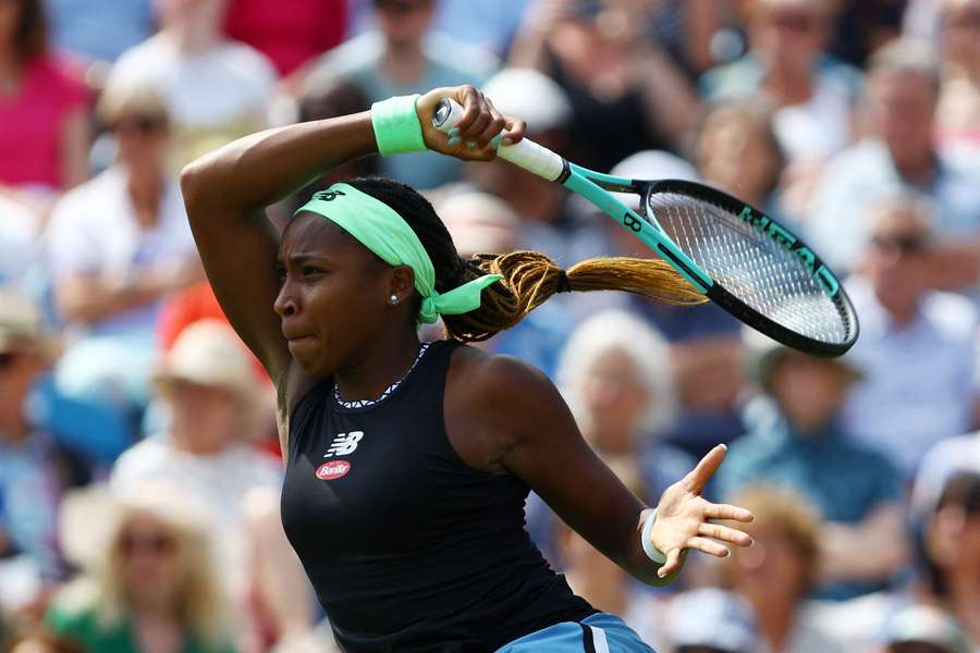 Coco Gauff was beaten by fellow American Madison Keys at Eastbourne