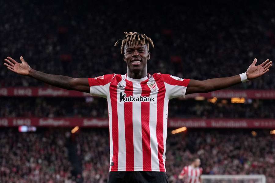 Nico Williams marcou um dos dois gols que classificaram o Athletic