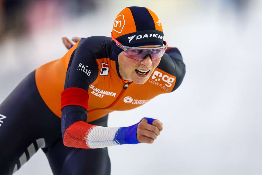 Irene Schouten op 'haar' 5000 meter sneller dan Wiklund en dus toch nog WK-goud