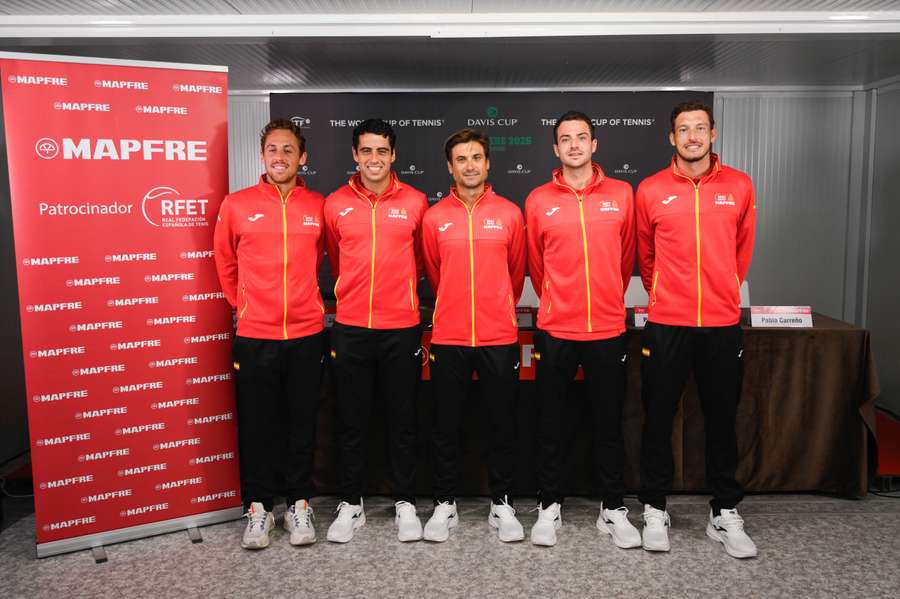De izquierda a derecha, Carreño, Munar, Ferrer, Martínez y Carballés