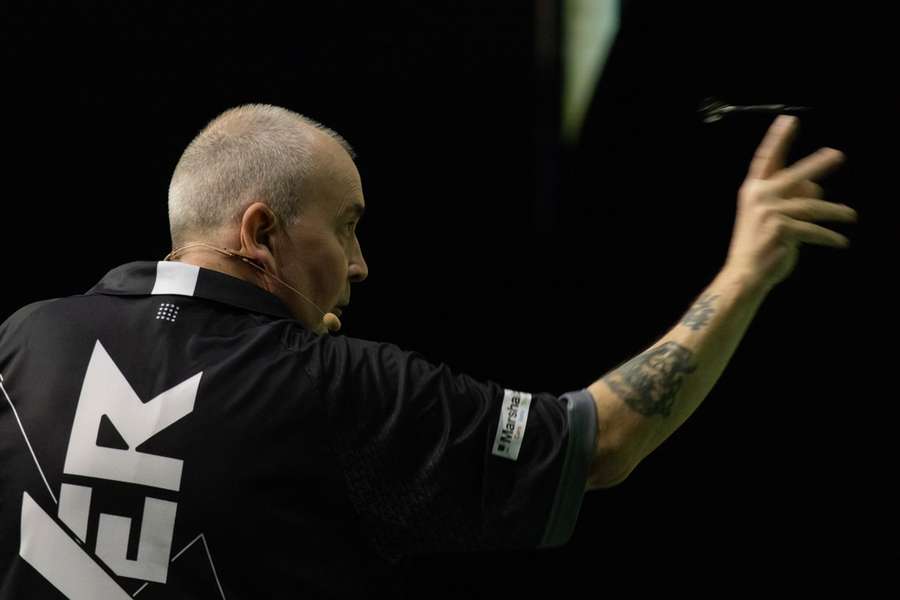 Phil Taylor in action at the Hungarian Darts Show last year