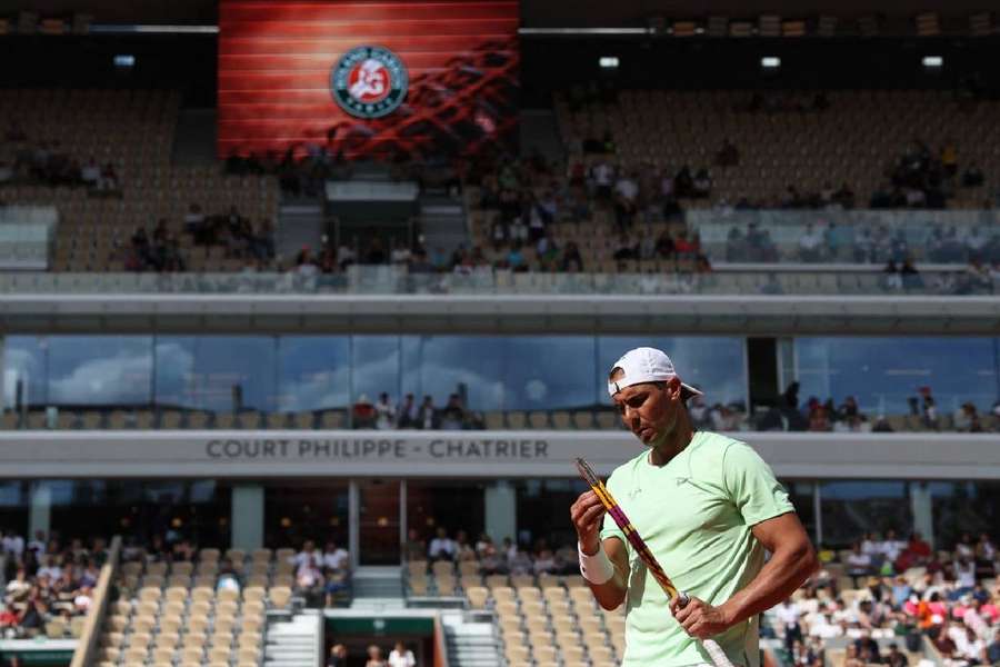 Rafael Nadal sur le Philippe-Chatrier.