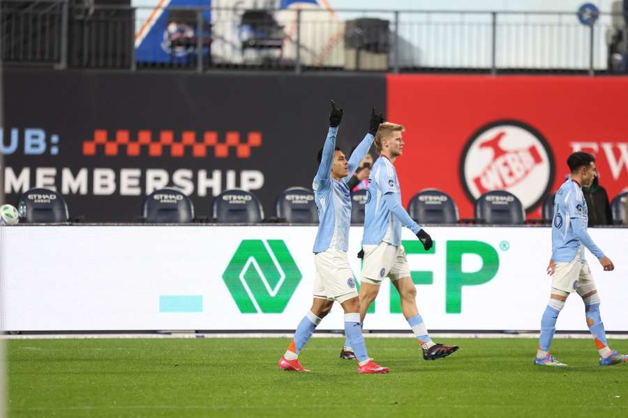 Alonso Martínez, goleador en el derbi neoyorquino.