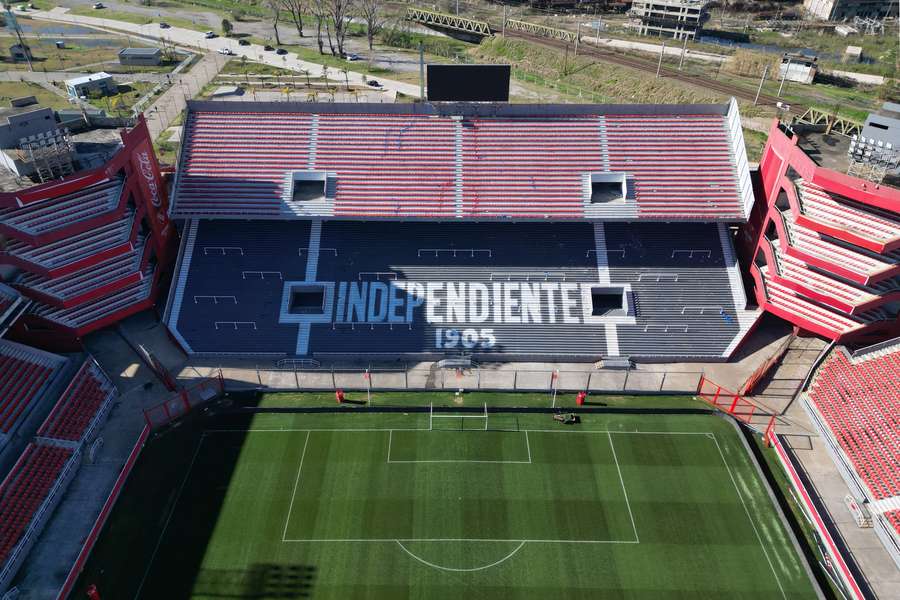 Le stade d'Independiente cet été. Le stade d'Independiente cet été.