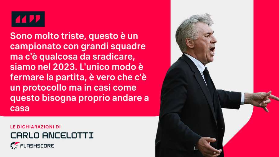 Le dichiarazioni di Ancelotti