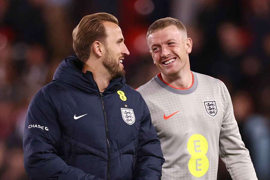 Jordan Pickford is being linked with Harry Kane's Bayern Munich