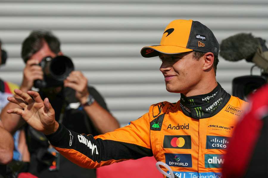 Lando Norris tem desvantagem de nove pontos para o líder Piastri