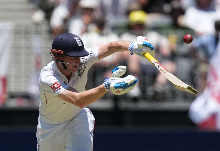England's Harry Brook in action