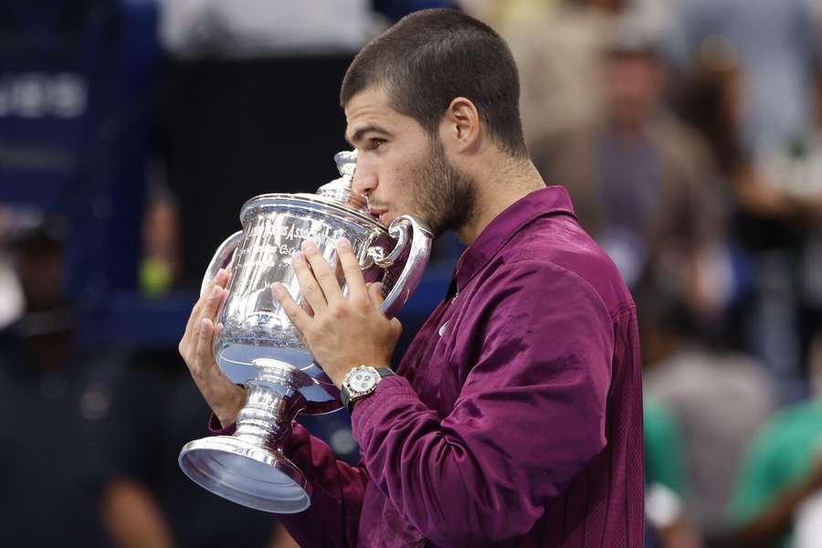 Svůj zatím poslední grandslamový titul získal Alcaraz na letošním US Open.