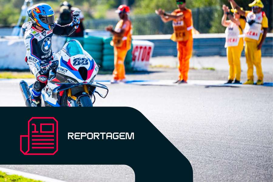 Miguel Oliveira agradece ao público no Estoril Miguel Oliveira agradece ao público no Estoril