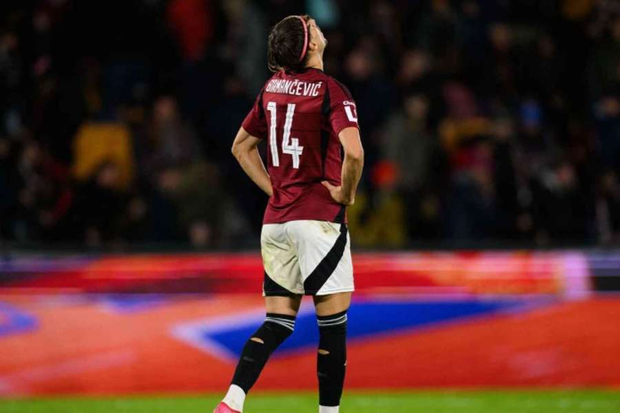 Křídelník pražské Sparty Veljko Birmančevič