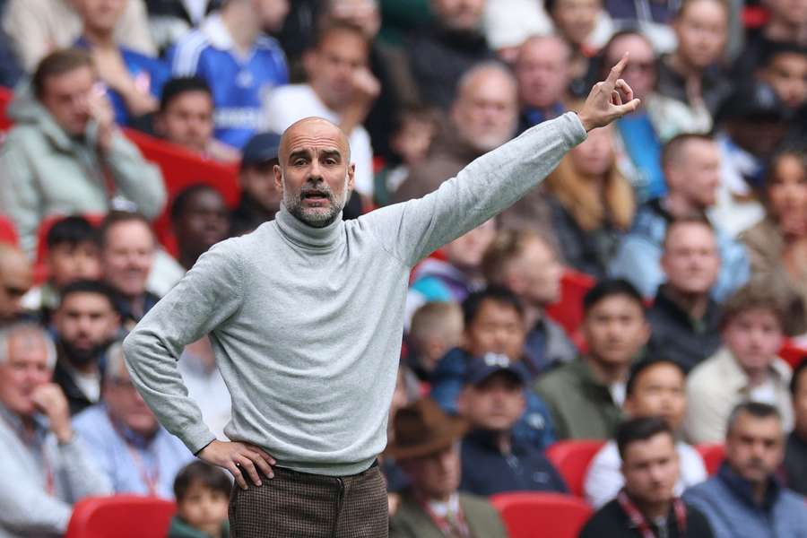 Pep Guardiola en finale de FA Cup samedi.
