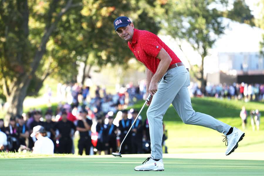 Bradley in action at the Presidents Cup