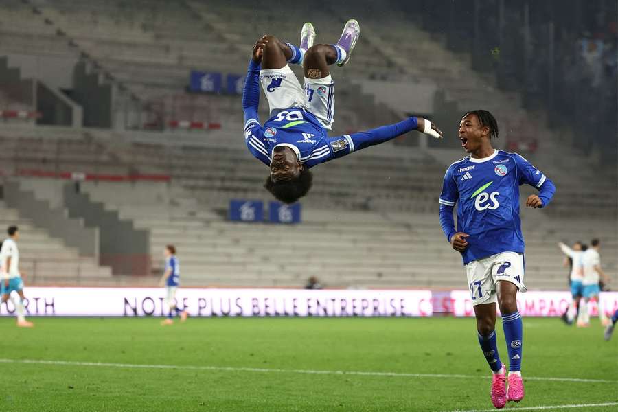 Ouattara celebrates his goal