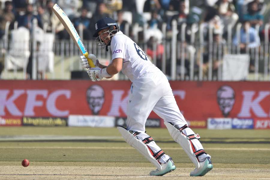 England's Joe Root made 73 in England's rapid second innings