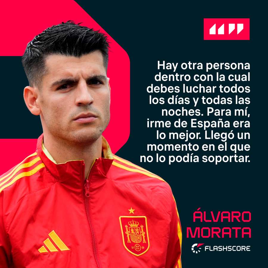 Las declaraciones de Álvaro Morata.