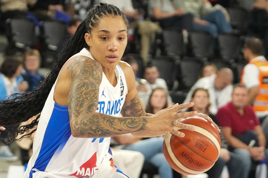Gabby Williams avec l'équipe de France.