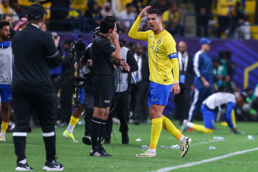 Cristiano Ronaldo was knocked out of the AFC Champions League
